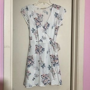 Hollister mini wrap front dress
